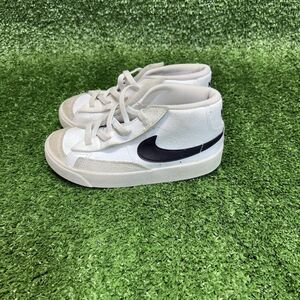 Nike Blazer Mid 77 Toddler Shoes White Black DA4088-100 Sz 10C High Top Sneaker